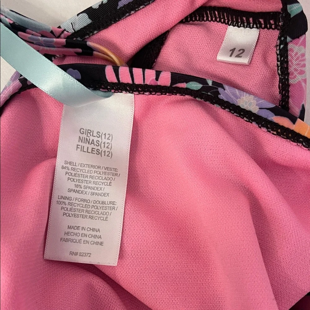 Breaking Waves Floral Bikini Size 12